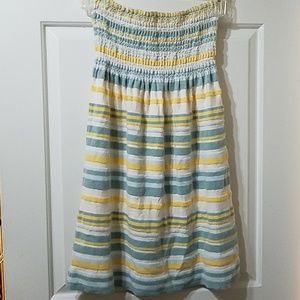 Juicy couture stripes blue yellow tube dress